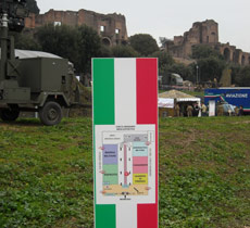 Allestimento stand Festa delle Forze Armate